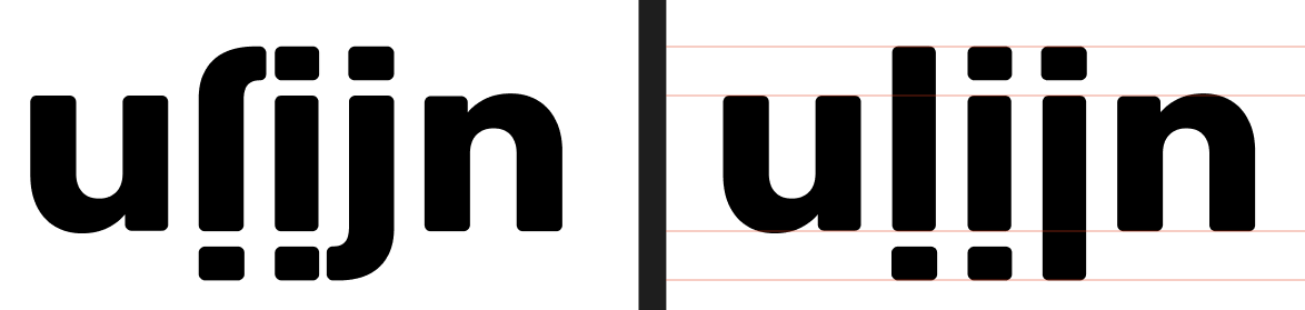 Prototypes van het nieuwe logo