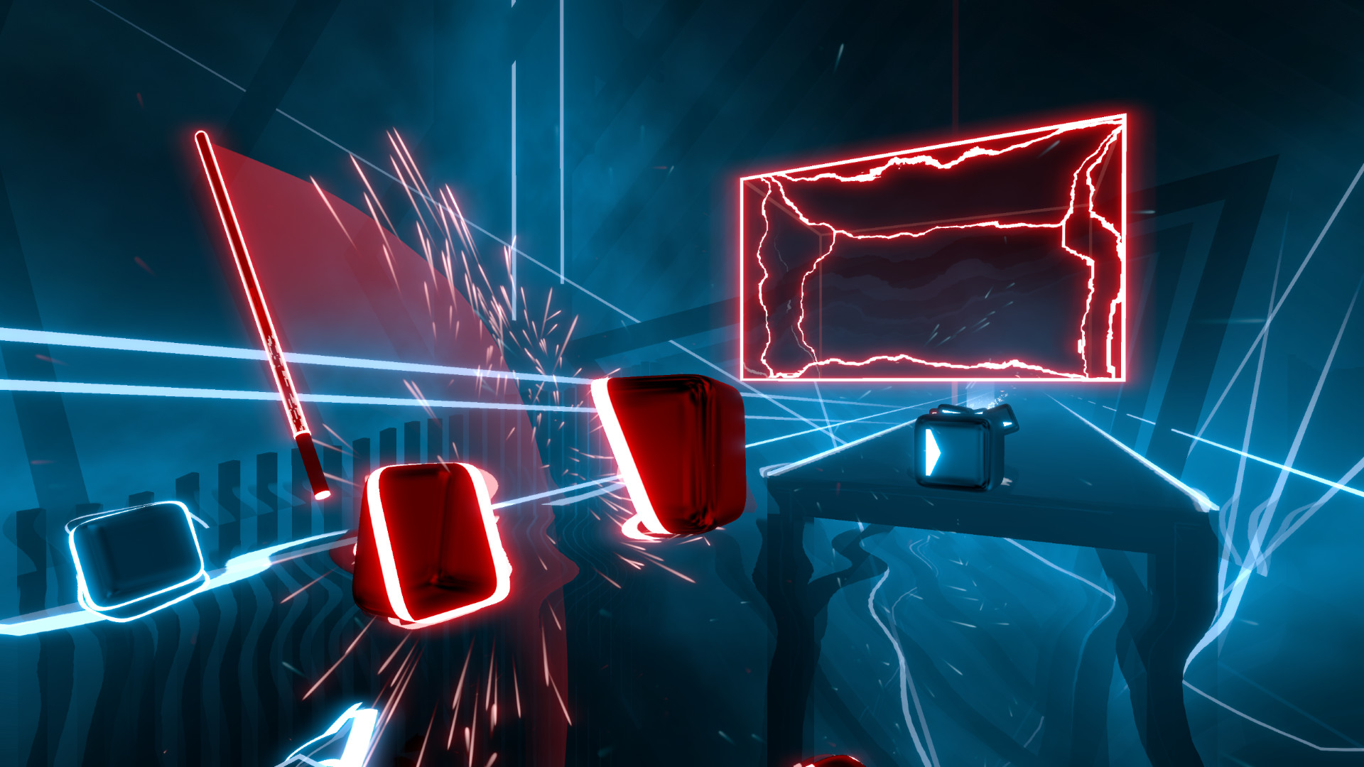 Beat Saber, waarin muziek en ritme samenkomen met snelle bewegingen.