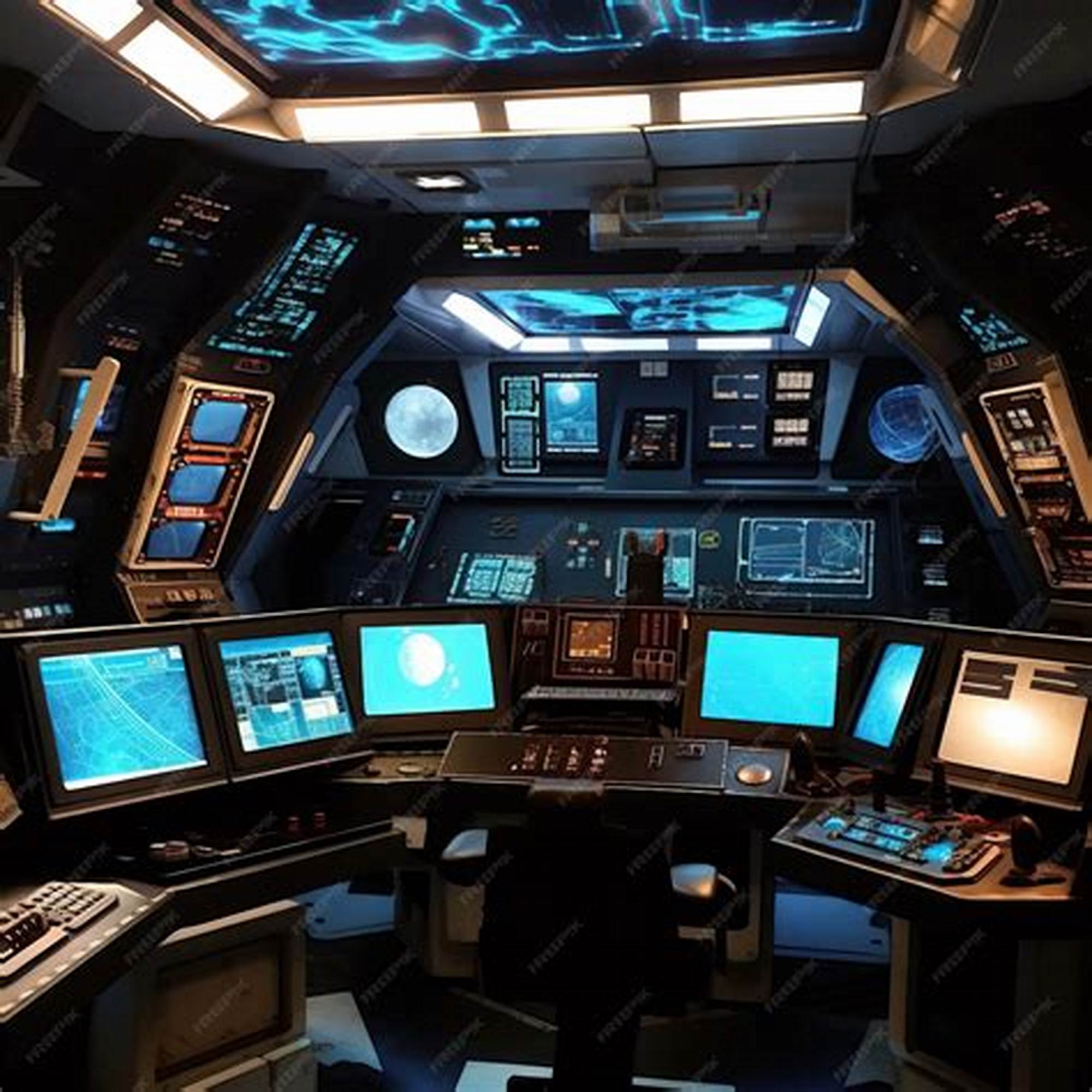 Bedieningspanelen in de Death Star uit Star Wars