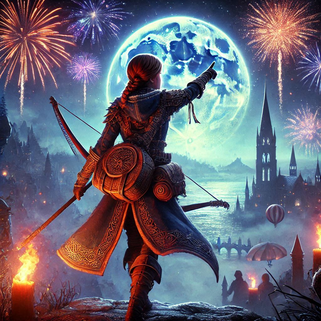 vuurwerk leidt de weg naar je doel