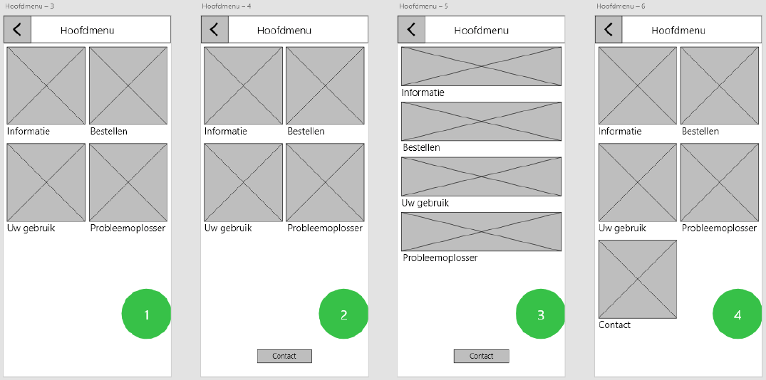 Wireframe alternatieven
