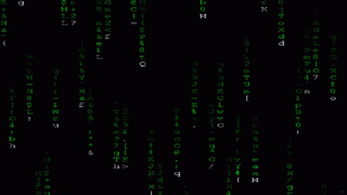 Groene vallende code uit The Matrix